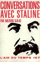 Couverture du livre « Conversations avec staline » de Djilas Milovan aux éditions Gallimard