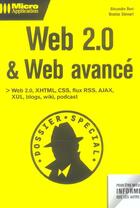 Couverture du livre « Web 2.0 Et Web Avance » de Alexandre Boni et Nicolas Sternart aux éditions Micro Application