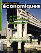 Couverture du livre « PROBLEMES ECONOMIQUES N.3028 ; bilan de l'économie française » de Problemes Economiques aux éditions Documentation Francaise