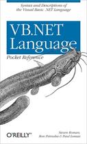 Couverture du livre « Vb.net language pocket reference » de Steven Roman aux éditions O Reilly & Ass