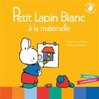 Couverture du livre « Petit lapin blanc à la maternelle » de Marie-France Floury aux éditions Gautier Languereau