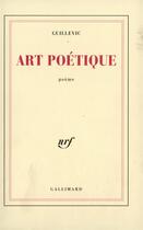 Couverture du livre « Art poetique » de Eugene Guillevic aux éditions Gallimard