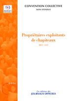 Couverture du livre « Proprietaires exploitants de chapiteaux » de  aux éditions Documentation Francaise