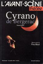 Couverture du livre « Cyrano de bergerac » de Edmond Rostand aux éditions Avant-scene Theatre