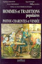 Couverture du livre « Hommes Et Trad. Pop. Poitou Charentes » de  aux éditions Martelle