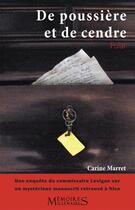 Couverture du livre « De poussière et de cendre » de Carine Marret aux éditions Memoires Millenaires