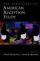 Couverture du livre « New Directions in American Reception Study » de Machor James L aux éditions Oxford University Press Usa