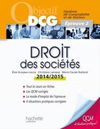 Couverture du livre « Droit des sociétés (édition 2014/2015) » de Elise Grosjean-Leccia et Christiane Lamassa et Marie-Claude Rialland aux éditions Hachette Education