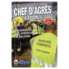 Couverture du livre « Chef d'agrès 1 équipe : encadrant(e) des opérations des secours (2e édition) » de  aux éditions Icone Graphic