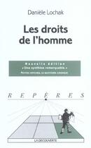 Couverture du livre « Les Droits De L'Homme » de Daniele Lochak aux éditions La Decouverte