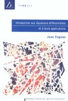 Couverture du livre « Introduction Aux Equations Differentielles » de Jean Trignan aux éditions Diderot