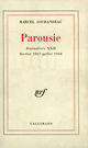 Couverture du livre « Journaliers - xxii - parousie - (fevrier 1967 - juillet 1968) » de Marcel Jouhandeau aux éditions Gallimard (patrimoine Numerise)