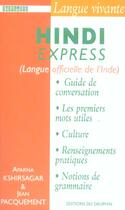 Couverture du livre « Hindi express » de Kshirsagar aux éditions Dauphin