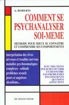 Couverture du livre « Comment se psychanalyser soi-meme » de Roberti aux éditions De Vecchi