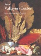 Couverture du livre « Anne Vallayer Coster ; Peintre De La Cour De Marie-Antoinette » de  aux éditions Somogy