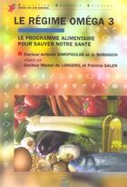 Couverture du livre « Regime omega 3 (le) » de Simopoulos A aux éditions Edp Sciences