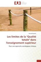 Couverture du livre « Les limites de la 