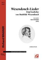 Couverture du livre « Wesendonck-Lieder ; Fünf Gedichte von Mathilde Wesendonck » de Richard Wagner aux éditions Symetrie