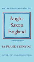 Couverture du livre « Anglo-Saxon England » de Stenton Frank M aux éditions Oup Oxford