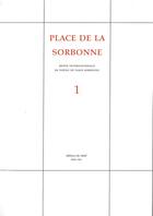 Couverture du livre « Place de la Sorbonne t.1 » de  aux éditions Editions Du Relief