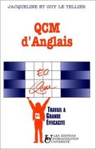 Couverture du livre « Qcm d'anglais » de Le Tellier aux éditions Organisation