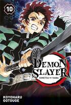 Couverture du livre « Demon slayer t.10 » de Koyoharu Gotoge aux éditions Panini
