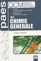 Couverture du livre « UE1 chimie générale » de R. Guitton et M. Shum aux éditions Vernazobres Grego