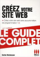 Couverture du livre « Créez votre site web (5e édition) » de Karine Warbesson aux éditions Ma