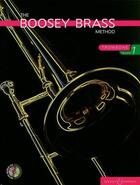 Couverture du livre « Boosey brass method 1 trombone +cd » de D.R. Morgan aux éditions Boosey