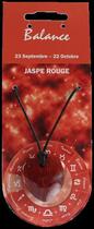 Couverture du livre « Pendentif coeur zodiac - balance - jaspe rouge » de  aux éditions Dg-exodif