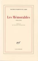 Couverture du livre « Les memorables - (1918-1945) » de Martin Dugard aux éditions Gallimard