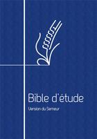 Couverture du livre « Bible d etude semeur, couverture bleue, tranche blanche, avec fermeture a glissiere » de  aux éditions Excelsis