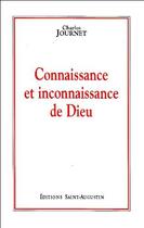 Couverture du livre « Connaissance et inconnaissance dieu » de Journet aux éditions Saint Augustin