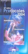 Couverture du livre « Protocoles d'anesthesie-reanimation » de Mapar aux éditions Mapar