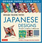 Couverture du livre « Origami folding papers jumbo pack: japanese designs » de  aux éditions Tuttle