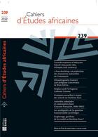 Couverture du livre « Cahiers d'études africaines n.239 (édition 2020) » de Cahiers D'Etudes Africaines aux éditions Ehess