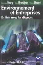 Couverture du livre « Environnement et entreprises » de Bourg/Grandjean aux éditions Pearson