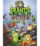 Couverture du livre « Plants vs zombies Tome 1 : à l'attaque ! » de Paul Tobin et Ron Chan aux éditions Jungle