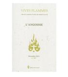 Couverture du livre « REVUE VIVES FLAMMES N.301 ; l'angoisse » de Revue Vives Flammes aux éditions Carmel