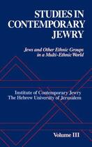 Couverture du livre « Studies in Contemporary Jewry: Volume III: Jews and Other Ethnic Group » de Ezra Mendelsohn aux éditions Oxford University Press Usa