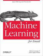 Couverture du livre « Machine Learning for Email » de Andrew Conway aux éditions O Reilly