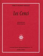 Couverture du livre « Les Cenci » de Shelley/Davreu aux éditions Corti