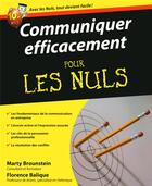 Couverture du livre « Communiquer efficacement » de Marty Brounstein aux éditions First