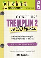 Couverture du livre « Concours tremplin 2 en 50 fiches » de Arnaud Sevigne et Nathalie Barjou aux éditions Studyrama