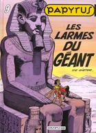 Couverture du livre « Papyrus Tome 9 : les larmes du géant » de Lucien De Gieter aux éditions Dupuis