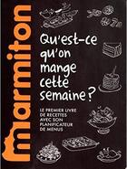 Couverture du livre « Mes menus Marmiton ; qu'est-ce qu'on mange cette semaine ? » de  aux éditions Play Bac