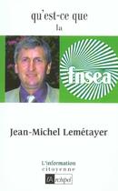 Couverture du livre « Qu'est-ce que la fnsea ? » de Le Metayer J-M. aux éditions Archipel