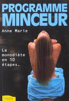 Couverture du livre « Programme Minceur » de Marie Anne aux éditions Ambre