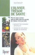 Couverture du livre « L'olivier, tresor de sante » de Bardoulat Maria aux éditions Alpen