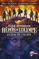 Couverture du livre « Héros de l'Olympe Tome 5 : le sang de l'Olympe » de Rick Riordan aux éditions Albin Michel